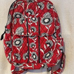 Vintage Vera Bradley Red Floral Small Backpack